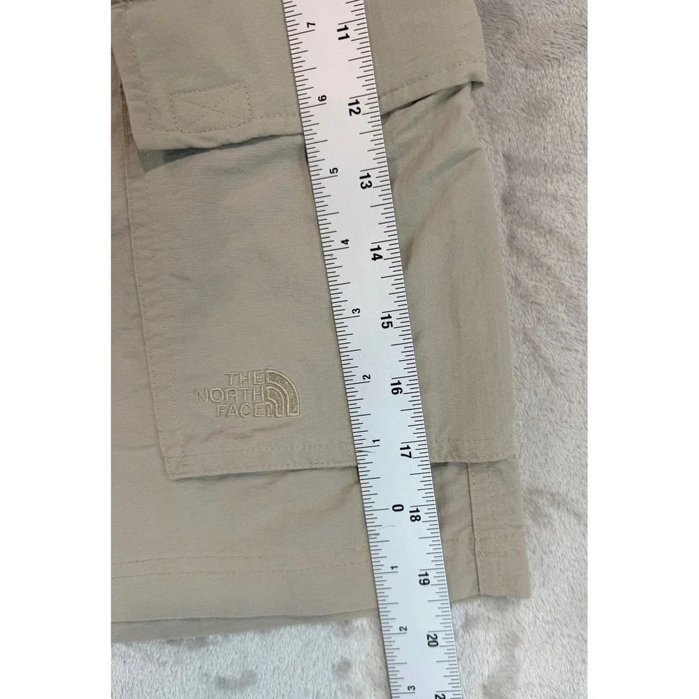 Vintage The North Face Mens Cargo Shorts Hiking Belted Khaki 10